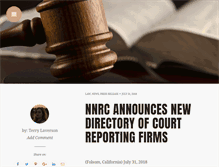 Tablet Screenshot of nationalcourtreportingfirms.com